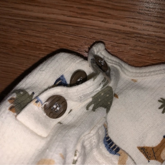 Dinosaur Printed Gender Neutral Onesie - Picture 4 of 9